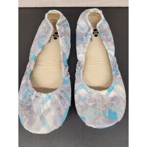 The Storehouse Flats Women's SZ 11 Leather Flats Calf Hair Slip On Folding